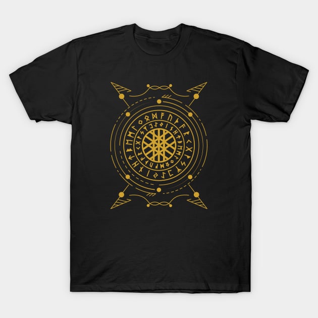 Web of Wyrd | Norse Pagan Symbol T-Shirt by CelestialStudio